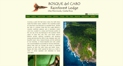 Desktop Screenshot of bosquedelcabo.com