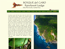 Tablet Screenshot of bosquedelcabo.com